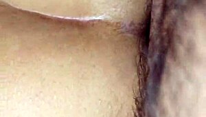 frontside pounding then backside anal with wife on bed