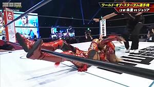 syuri vs giulia in world of stardom championship its a dream queendom wrestling war 2022