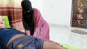 hijab MILF bhabhi GETS SECRET SEX behind closed doors PART 1 desi homemade fuck