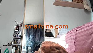 Petite Asian Teen's Panties Slip During Hot Workout Body Tease!