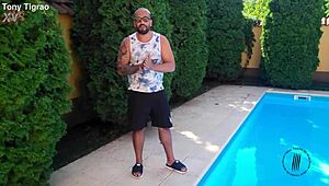 Curvy Brazilian Juju Meirelles rides big cock bent over doggystyle