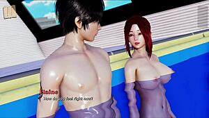 Indian big tits babe dives into real 69 desire