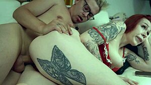 Step Mom Shares Couch Massage With Step Son Ends In Huge Facial Cumshot