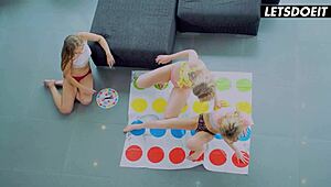 hey bffs, our sleepover turns kinky with pussy licks and moans