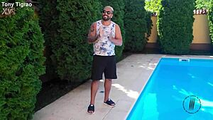 Curvy Brazilian Juju Meirelles rides big cock bent over doggystyle