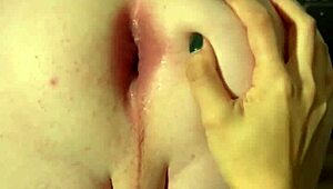 gf spreads asshole gapes wide with buttplug doggystyle for me