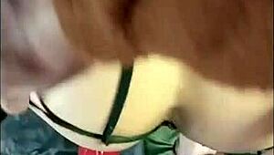 i spill cum on her saggy tits dressed as a woman