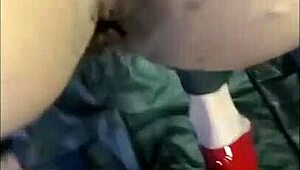 i spill cum on her saggy tits dressed as a woman