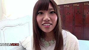 Chisa Hoshino's Hardcore Shaved Pussy Fucking and Deep Sucking with Partner