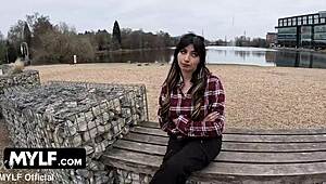 spanking her while blowing and pounding that tight pussy with big tits