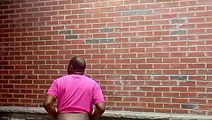 she dances teasing slow stripping clothes off backwards in hot weather just for you