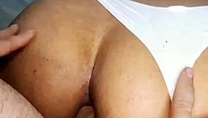 Submissive ebony begs macho to stretch her huge ass wide open for anal bliss