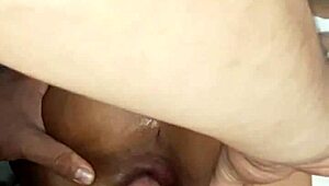 Submissive ebony begs macho to stretch her huge ass wide open for anal bliss