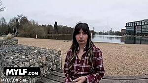 spanking her while blowing and pounding that tight pussy with big tits