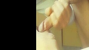 open wide for my huge load cum swallow