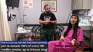 ready for your stimulating exam nurse selena sativa dominates with vibrator on shaved pussy patient?