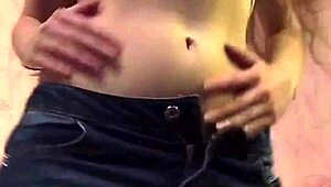 whoa tiktok girl dances sexy in stockings bra miniskirt twerking panties small tits!!