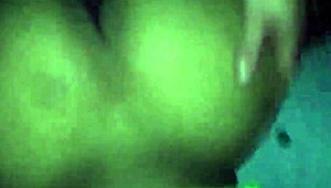 cute latina's tight booty bent over takes doggystyle pounding on her wet clit pussy