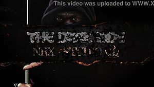 fat black cock dominates her rough in hard 1 vs 1 assfucking and face fucking