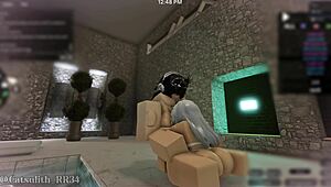 whoa, hooked up with this hot alsace cosplayer at the pool 😍 roblox romp part 1/5