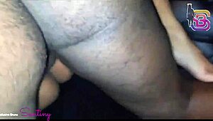 wow hotwife squirts first time on huge black cock as cuck watches!