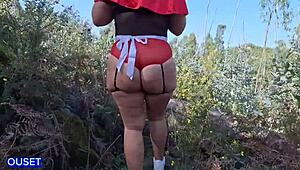 halloween bbw latina caperucita culona big ass chubby curvy milf gets spanked spread gaping ass worship asshole fucked doggystyle pov by huge cock lobo feroz