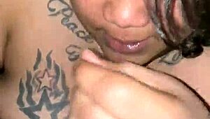 Whoa, Chubby BBW Sucks Black Cock Wildly!