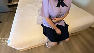 Big Ass Student Ripped Skirt Creampie Doggystyle Dripping