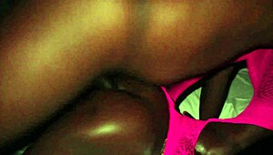 arewa skinny slut bends for rough big black cock anal pounding in homemade quickie