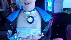 Pervy Roommate Begs for Luna Snow Cosplay So I Dominate and Ride Him Hard!