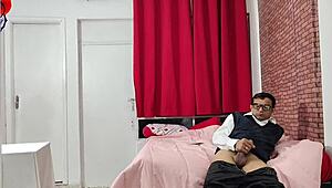 stepmom caught me jerking off and forced her wet milf pussy on my big cock