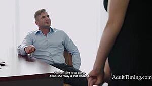 Boss's Petite Teen Slut Penelope Kay Fucks Wild at Work!