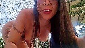 i woke up so horny cravin big black cock so i masturbate outside like a total slut in public 😩💦