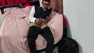 stepmom caught me jerking off and forced her wet milf pussy on my big cock