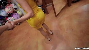 Retail Thotties Take Threesome Cumshots in Shop Reality