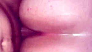 Bet you'd love watching her take doggy creampie anal while on her period