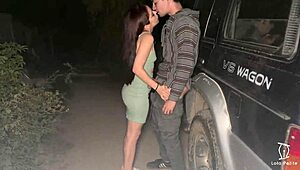 Petite 18+ Latina Leaves Outdoor Party As Two Guys' Skinny Slut For Bareback Mmf Doggystyle Cumshot