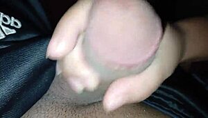 damn my boyfriend's cum looks so yummy as i jerk his huge cock off 💦😍🍆