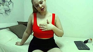 big ass bbw teen shakes her curvy fat body teasing natural tits dancing on webcam