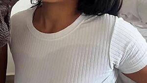 watch him devour this huge bbc dildo deepthroat style with his amateur latina girlfriend