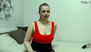 big ass bbw teen shakes her curvy fat body teasing natural tits dancing on webcam