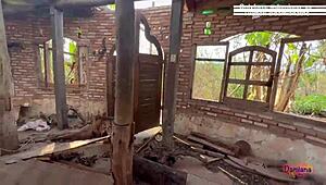 juicy latina milf with big ass and tits gets fucked hard at the waterfall licking swollen pussy 🍑💦