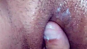 he fists the whore's stretched hole until she squirts in ecstasy