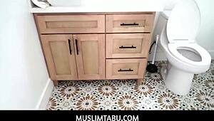 curvy hijab wife tokyo lynn teases big tits can't resist horny husband's cock