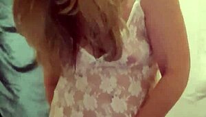 french maid slave bound chained outdoor with plug vibro for maledom humiliation