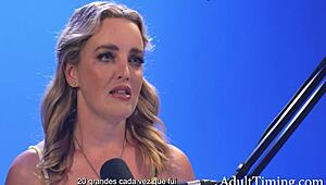 charlie forde spills secrets in interview then fingers pussy solo