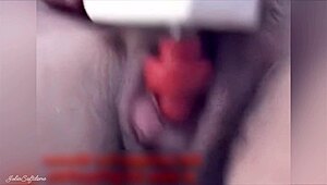 Playing with Giant Clit to Orgasm