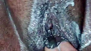 Stepmom adds ice cream to juicy pussy before he eats it wet