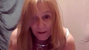 french maid slave bound chained outdoor with plug vibro for maledom humiliation