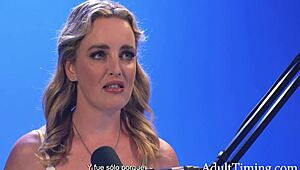 charlie forde spills secrets in interview then fingers pussy solo